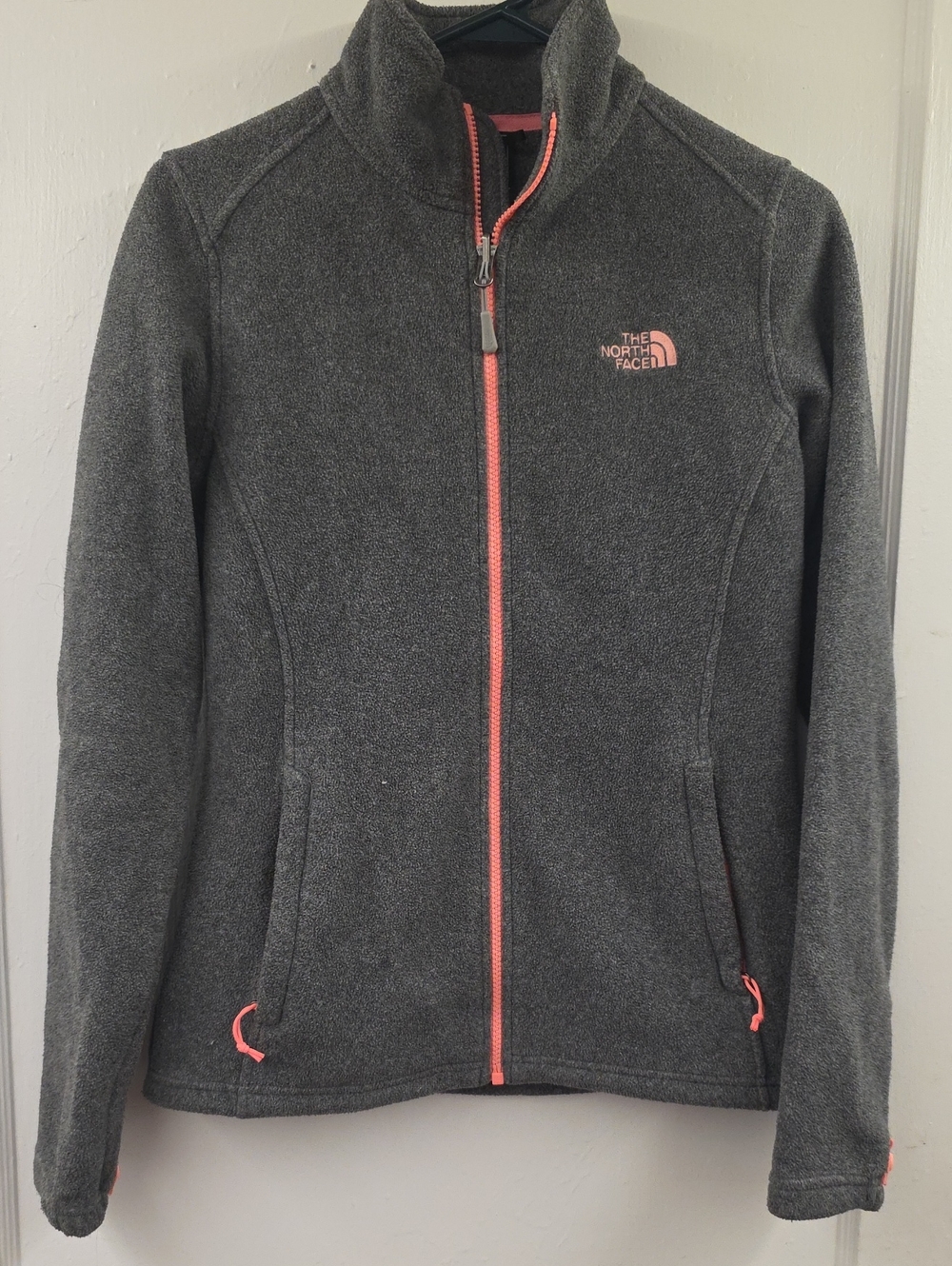 The North Face Women’s Full Zip Fleece Jacket Gray Pink Size Small